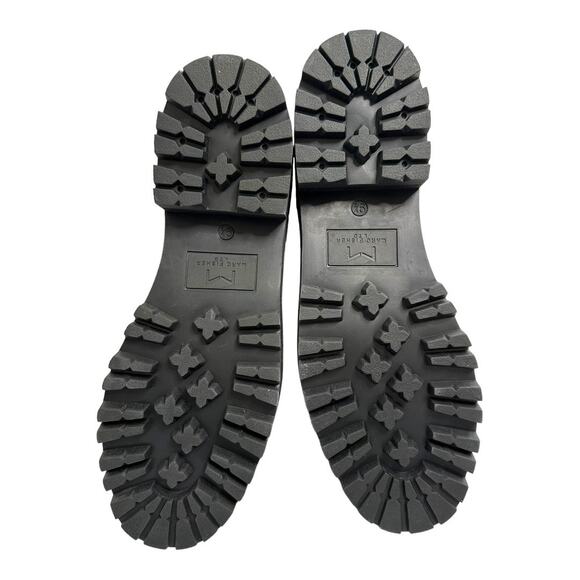 Marc Fisher Izzie Grey Suede Shearling Lace-Up Lug Sole Boots Size 9.5 - Picture 3 of 11